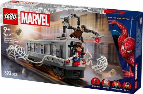 LEGO Klocki Super Heroes 76321 Spider-Man kontra Doc Ock - scena w metrze