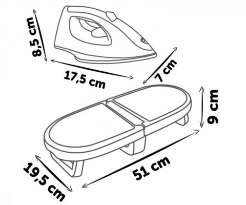 Smoby Składany stół do prasowania MiniTefal