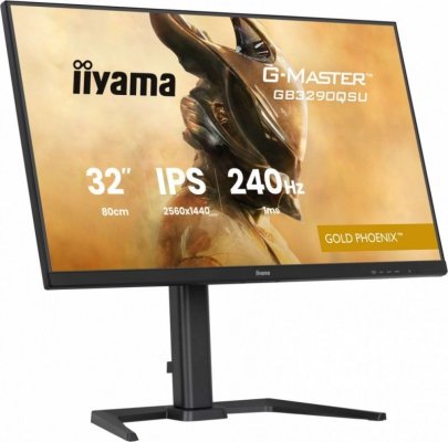 IIYAMA Monitor komputerowy  32 cale GB3290QSU-B1 1ms,IPS,240Hz,2xHDMI,DP,400cd,1000:1,   USB HUBx4, 2x2W, HAS,
