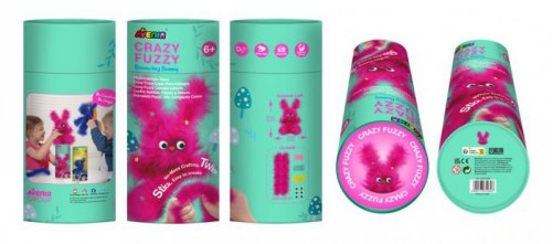 MG DYSTRYBUCJA Zestaw kreatywny Szalony Fuzzy - Puszysty skaczący króliczek