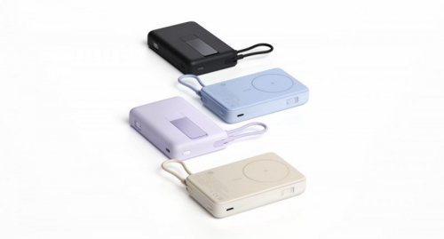 XIAOMI PowerBank Magnetic 10000 z podstawką fioletowy