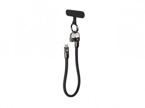Lanberg Kabel USB-C M/M SMYCZ/BRELOK 0.3M 240W czarny