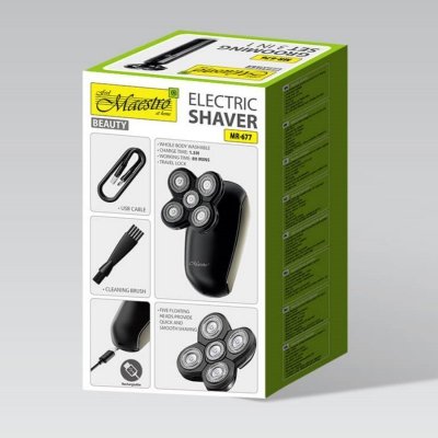 Feel-Maestro Golarka elektryczna do głowy USB MR-677