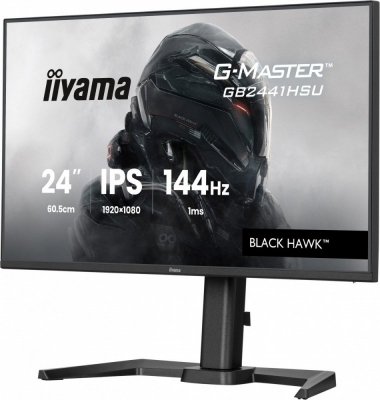 IIYAMA Monitor komputerowy  23,8 cala GB2441HSU-B1 IPS,FHD,144Hz,1ms,2xUSB,350cd,HDMI,DP,HAS (150) PIVOT