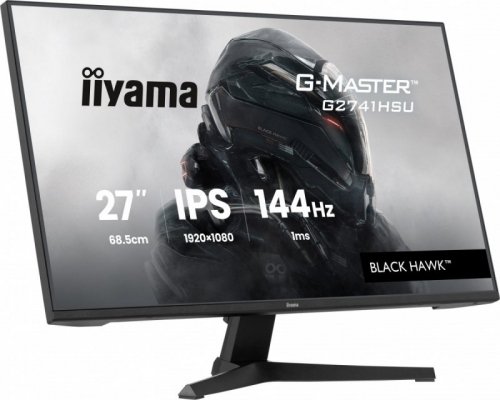 IIYAMA Monitor komputerowy  27 cali G2741HSU-B1 IPS,FHD,144Hz,1ms,2xUSB, 350cd,HDMI,DP