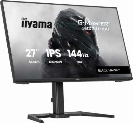 IIYAMA Monitor komputerowy  27 cali GB2741HSU-B1 IPS,FHD,144Hz,1ms,2xUSB,350cd,HDMI,DP,  HAS (150) PIVOT