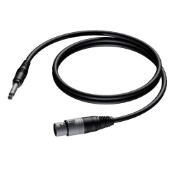Procab CAB723/1.5 XLR female - 6.3 mm Jack male stereo 1,5 meter
