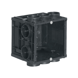 AUDAC WB 45S/FS Flush mount box for 45 x 45 mm wall panel - Solid wall