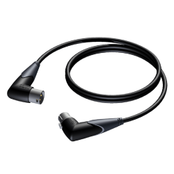 PROCAB CLA904/5 XLR angled male - XLR angled female 5 meter