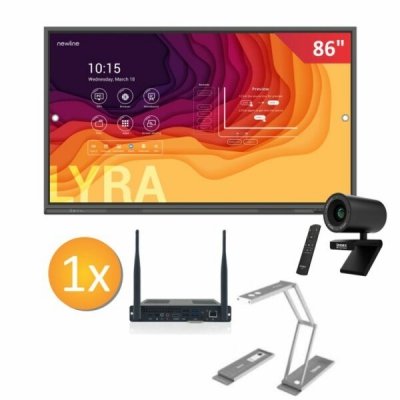 Zestaw 1 x Monitor Interaktywny Newline TT-8621Q z uchwytem + komputer OPS (i5, Win10