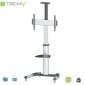 Stojak mobilny Techly 37 cali-70 cali, 50kg regulowany, z półką 