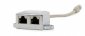 Gembird Adapter rozdzielacz LAN RJ-45/2XRJ-45 FTP 