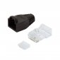 LogiLink Wtyki RJ45 CAT.6 100szt. UTP z osłoną, czarne 
