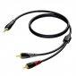 PROCAB Kabel 3,5 mm Jack Męski Stereo - 2x RCA/Cinch Męski 5 m 