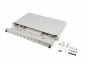 Lanberg Przełącznica światłowodowa 12XSC simplex/12XLC duplex rack 19 1U szara + akcesoria 