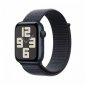 Apple Watch SE GPS, koperta 44 mm z aluminium w kolorze północy z opaską sportową w kolorze atramentowym 