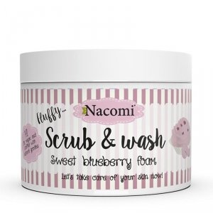 Nacomi - Scrub & Wash piankowy peeling do ciała Sweet Blueberry 180 ml