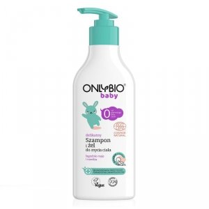 Onlybio - Baby delikatny szampon i żel do mycia ciała od 1. dnia życia 300ml