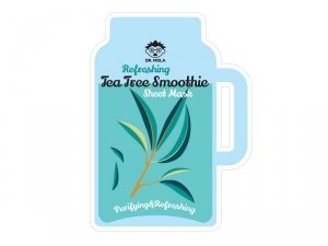 Dr. mola - Refreshing Tea Tree Smoothie Sheet Mask maseczka w płachcie oczyszczająco-odświeżająca 23ml