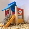 duvo+ Smerfy Plac zabaw dla gryzoni 25x20x21cm Zabawka dla małych gryzoni