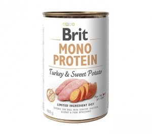 Brit MonoProtein Turkey & Potato 400g puszka Indyk z Ziemniakami Mokra karma dla psów