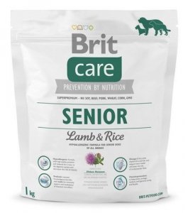 Brit Care Senior Lamb&Rice 1kg Delikatna Jagnięcina z ryżem dla Starszych Psów