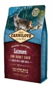 Carnilove Salmon Sensitive & Long Hair 2kg Łosoś dla kotów wrażliwych i długowłosych