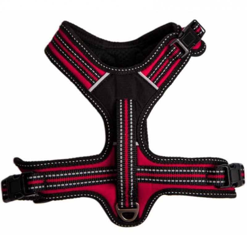 All For Dogs Szelki 3xSport Czerwone rączka i 3 zapięcia