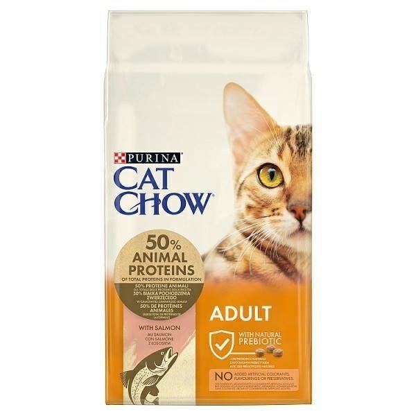 Purina Cat Chow 15kg bogata w Łososia sucha karma dla Kotów
