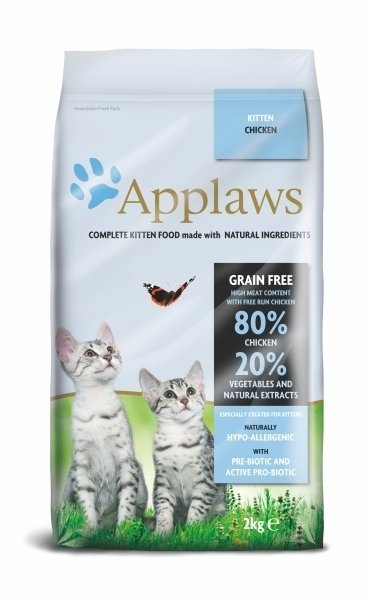 Applaws Kitten z Kurczakiem 2kg z prebiotykami i probiotykami dla kociąt