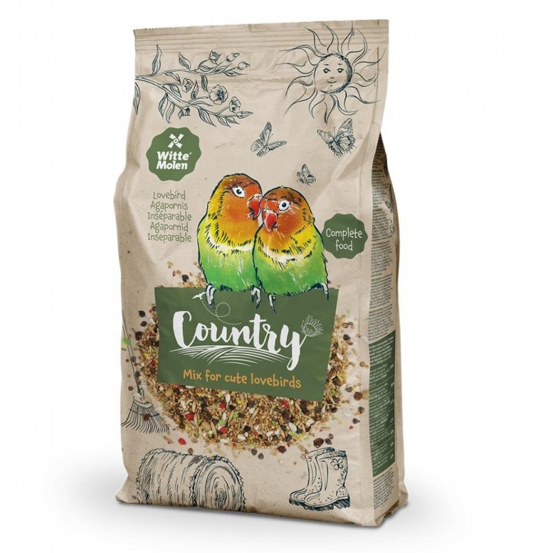Witte Molen Country Lovebird 600g Pyszna mieszanka dla Papużek Nierozłączek