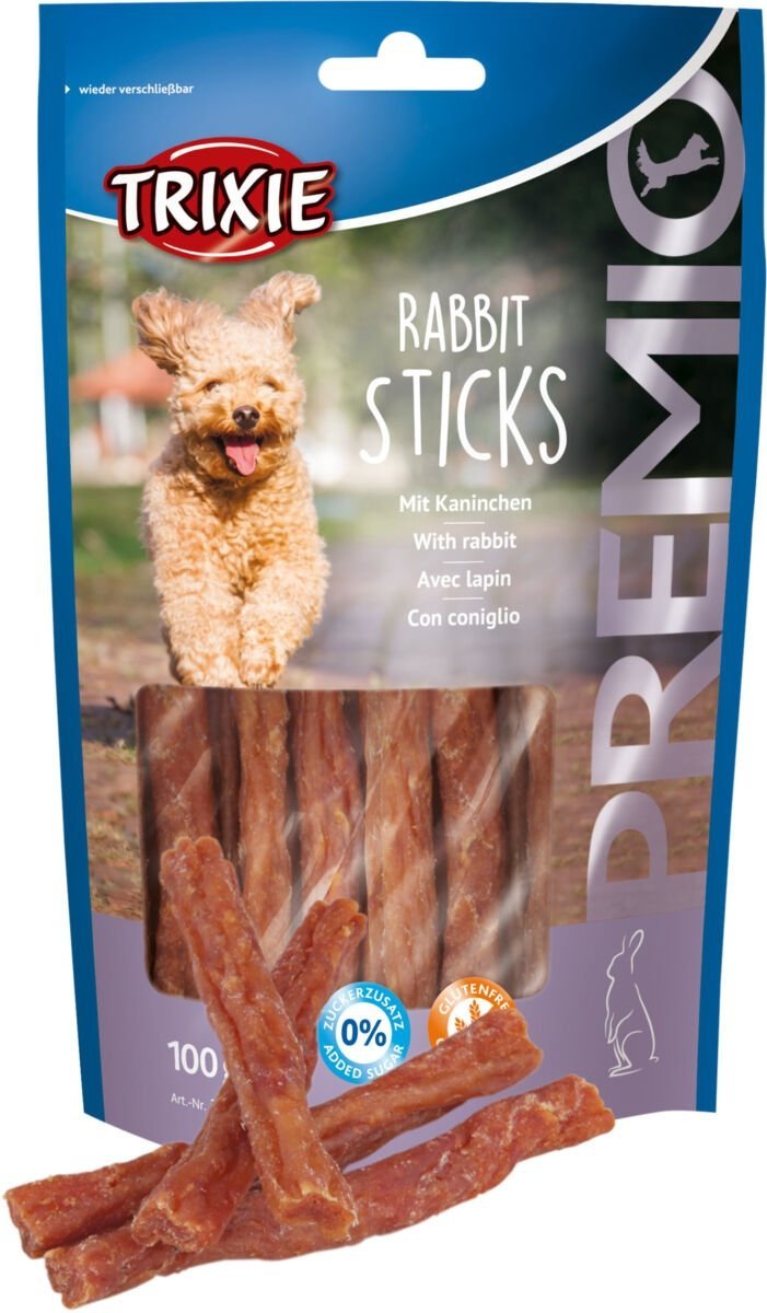 Trixie Premio Rabbit sticks 100g Kabanos z Królika Przysmak dla psa
