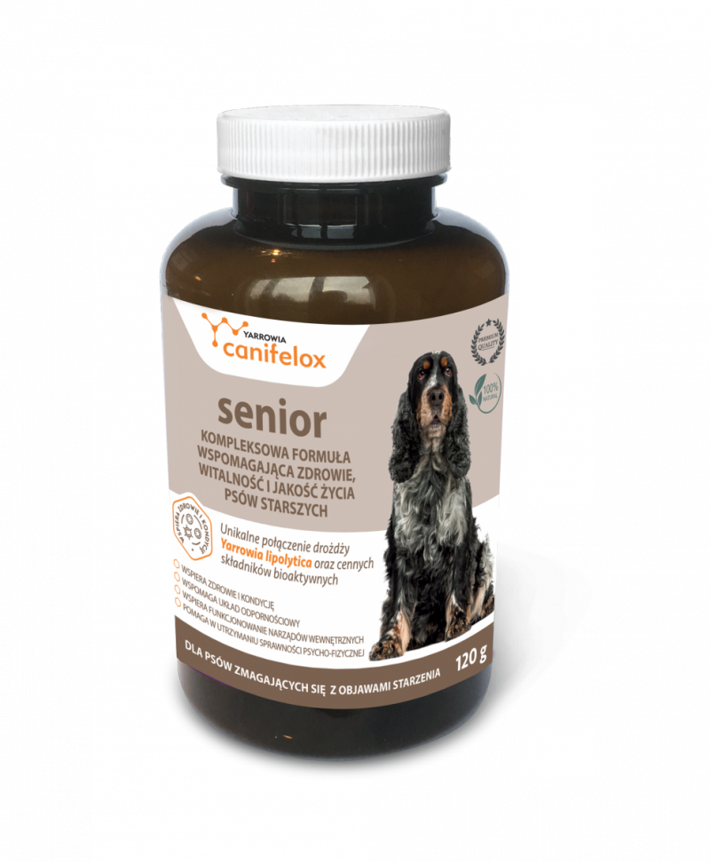 Mag. Suwak: Canifelox Senior 240g kompleksowa formuła dla psów zmagających się z objawami starzenia