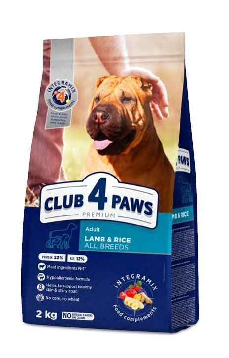 Club4Paws Lamb Rice 2kg Jagnięcina z Ryżem sucha karma dla psa