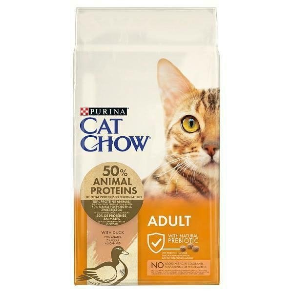 Purina Cat Chow 15kg bogata w Kaczkę sucha karma dla kotów