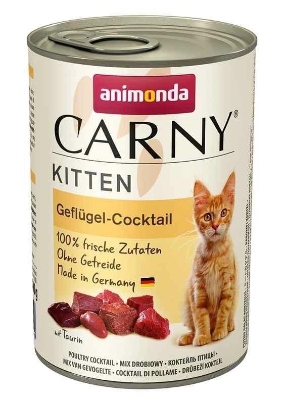 Animonda Carny Kitten Koktail Drobiowy 400g puszka Mokra karma dla Kociąt