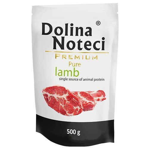 Dolina Noteci Premium Pure Jagnięcina saszetka 500g mokra karma dla psa alergika