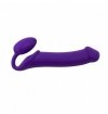 STRAP-ON ME  Silicone bendable strap-on Purple XL