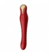 Wibrator-Zalo King Vibrating Thruster Wine Red
