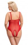 Cottelli Collection Kuszące Body - Crotchless Body red XL