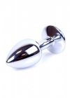 BossSeries Korek Analny-Jewellery Silver PLUG- Light Blue