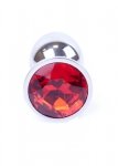 BossSeries Korek Analny -Jewellery Silver PLUG- Red