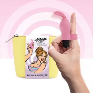 FeelzToys Wibrator na Palec - Magic Finger Vibrator Roze Różowy