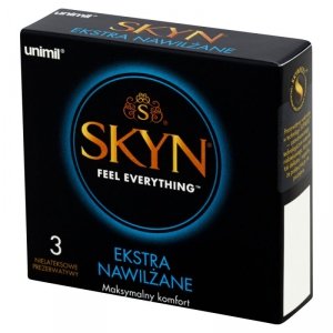 UNIMIL Prezerwatywy EXTRA Delikatne - SKYN BOX 3 EXTRA WET
