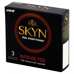 UNIMIL Prezerwatywy Stymulujące - SKYN BOX 3 INTENSE FEEL