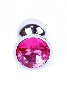 BossSeries Korek Analny-Jewellery Silver PLUG- Pink