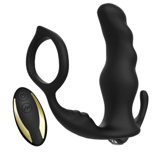 BOSS SERIES Masażer Prostaty na Pilota - Knight black (with remote)