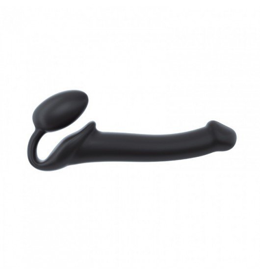 STRAP-ON ME  Silicone bendable strap-on Black M