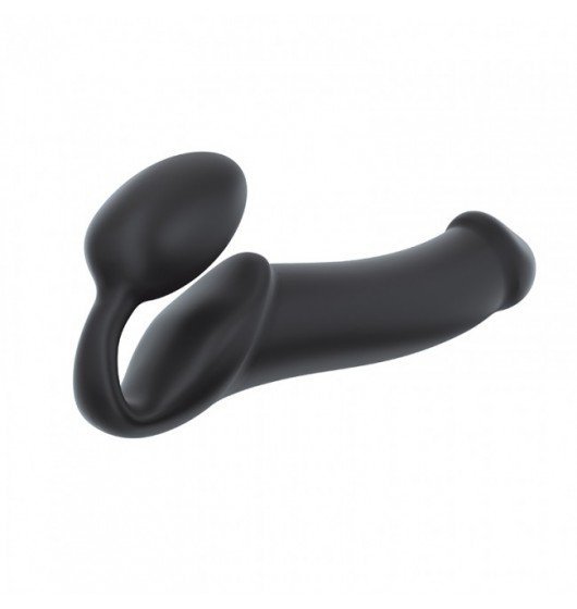 STRAP-ON ME  Silicone bendable strap-on Black XL