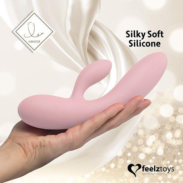 FeelzToys Wibrator Króliczek - Lea Rabbit Vibrator Soft Pink